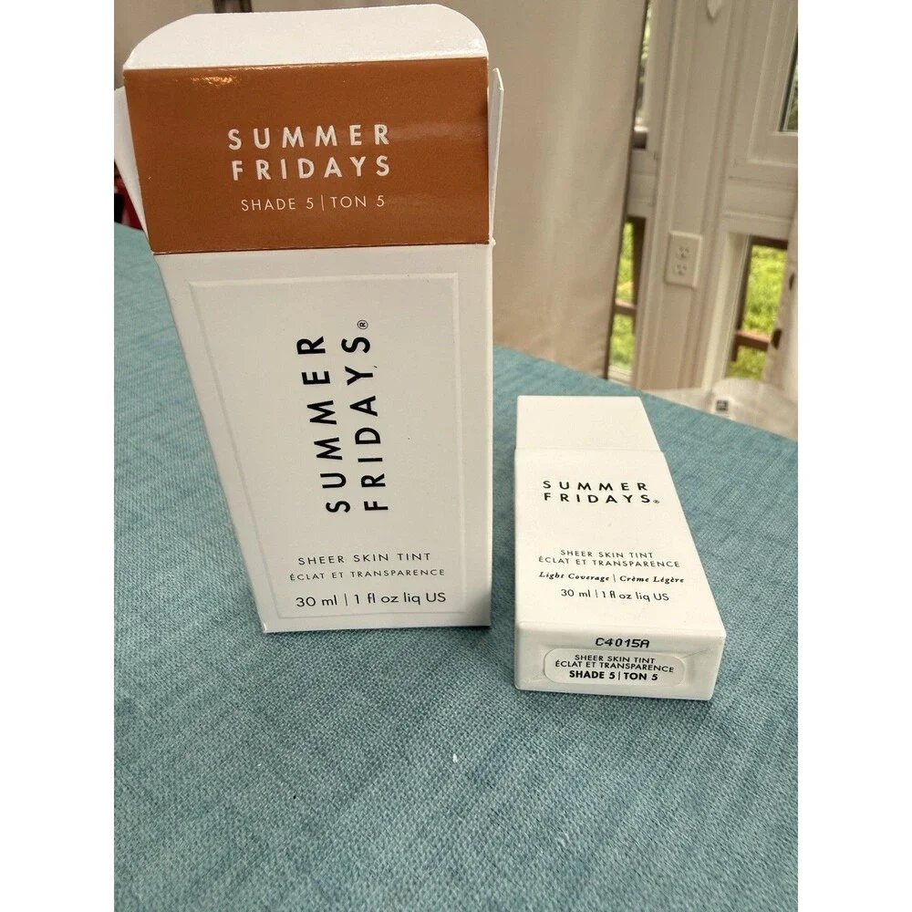 Shade 5 - Summer Fridays Sheer Skin Tint 1 Oz NEW Vegan Fragrance Free
